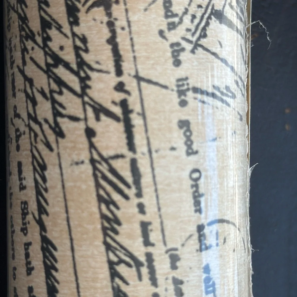 Imperial Prepasted Wallpaper Vintage Script - Sealed Roll - Picture 1 of 3